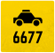 Логотип 6677 Таксі